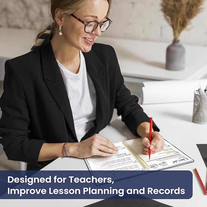 Planner 2026-2027, Academic Year Monthly and Weekly Calendar Planner, Jul 2026 - Jun 2027, Hardcover Teacher Student Planning Agenda book with Tabs, Perfect for School Office Supplies, 6.3" x 8.5" - Starry Night