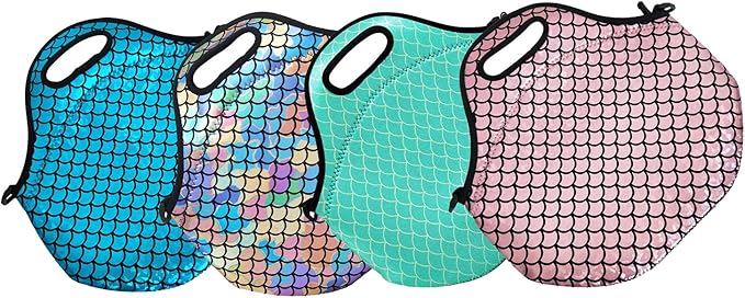YOUDA Insulated Lunch Bag Neoprene Shoulder Lunch Tote Boxes Bags for Women Men Work Office Outdoor Picnic Travel (Colorful)