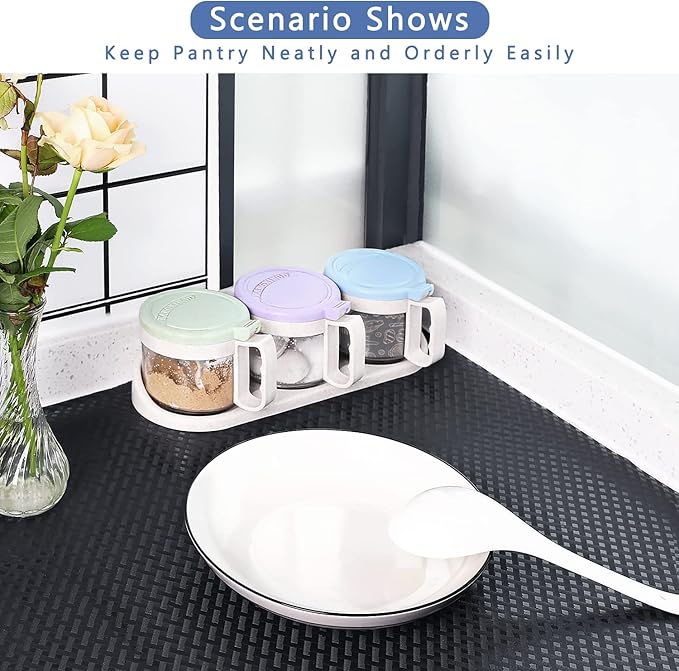 HooTown Shelf Liner Kitchen Cabinet Drawer Mats 23.6 Inch Wide x 393.7 Inch Long, Non Slip EVA Plastic Water Resistant Pad for Bathroom Drawers, Shoe Shelves, Under Sink, Black