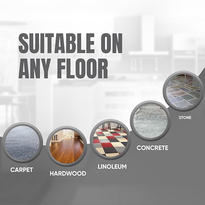 Door Stoppers for Bottom of Door Premium Floor Rubber Door Stop Wedge Made in USA Heavy Duty Honeycomb Design for Carpet, Tile, Ideal for Home, School, Commercial,Grey