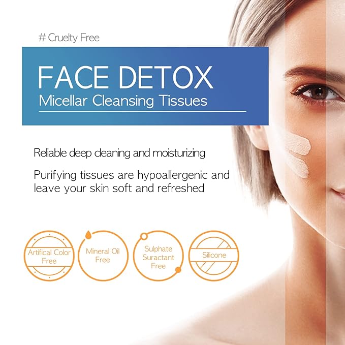 Epielle Micellar Makeup Remover Wipes, Gentle & Hydrating Daily Facial Cleanser Towelettes, Remove Waterproof Mascara, Hypoallergenic & Alcohol-Free, Stocking Stuffers, 30 Count (Pack of 4)