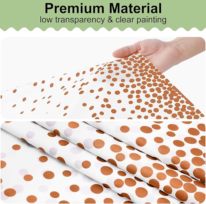 misaya 3 Packs Dot Disposable Table Cloth, 54 x 108 Inch Waterproof Plastic Tablecloth, Rectangle Rose Gold Dots in White Table Covers for Picnic, Birthday, Party