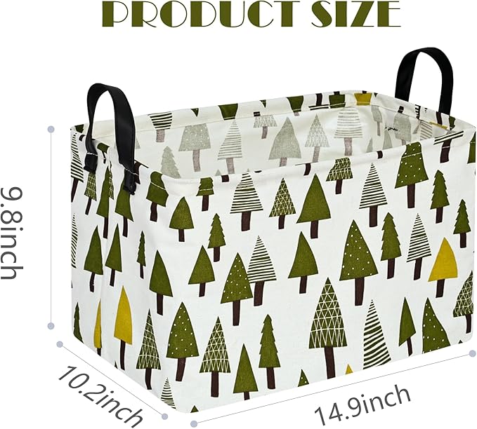 Kids Xmas Empty Storage Basket Gifts Toys Organizer Nursery Bins for Women Hamper for Organizing Home/Dorm/Kitchen/Pet/Office/Closet/Shelf/Room Decor