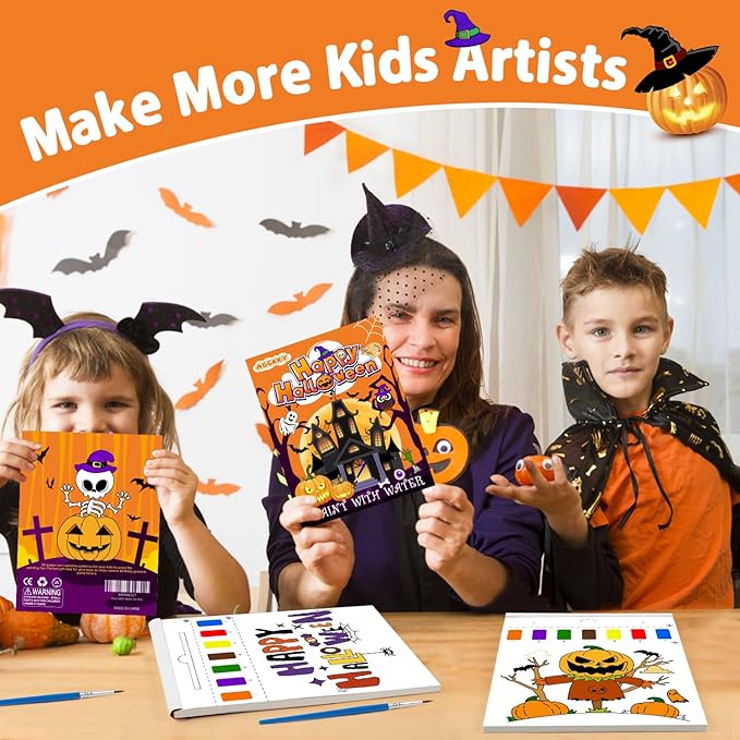 AGGKKY Paint with Water Coloring Books for Kids Toddlers 1-3 Mess Free Watercolor Painting Book Kits Arts and Crafts for Kids 2-4 4-6 Travel Activities Birthday Christmas Stocking Stuffers Toy Gift