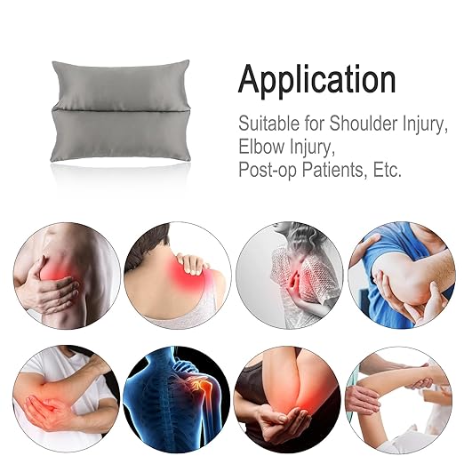 Satin Neck Pad Strap Cushion for Arm Sling Pillow Comfort Support Padding Rotator Cuff Replacemet Surgery Elbow Brace Carry Padded Cover Broken Wrist Hand Injury, Dark Gray