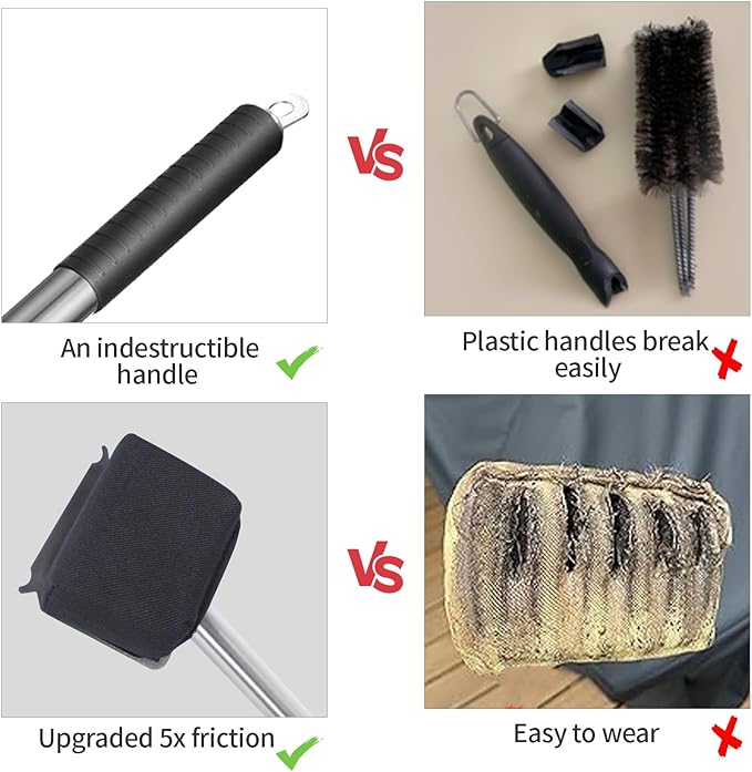XUDAKAIXIN Bristle-Free Steam Grill Brush,No Bristle Shedding— Ultra Safe & Efficient BBQ Grill Cleaner for Outdoor Grill, for Men, Dad, or Any Grill Lover