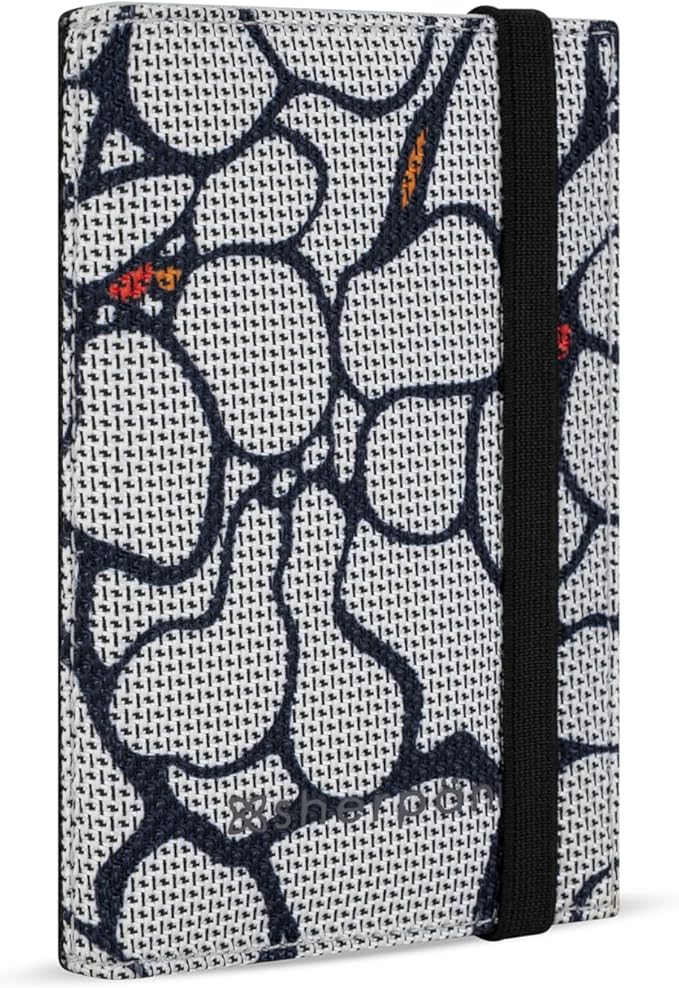 Sherpani Vienna, RFID Blocking Passport Holder, Travel Passport Cover Wallet, Travel Documents Organizer Protector for Women, Travel Gift (Sakura)
