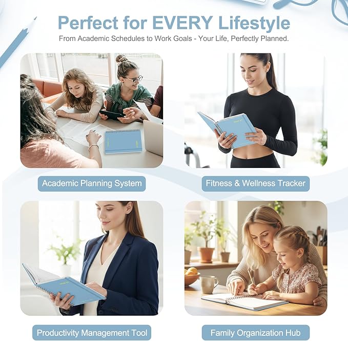 Planner 2026-2027, Weekly and Monthly Academic Year Calendar Planner, July 2026 - June 2027, Daily Agenda Book for Office School Supplies, A5(6.3'' x 8.5'')