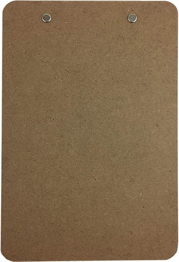 Trade Quest Memo Size 6'' x 9'' Clipboard Low Profile Clip Hardboard (Pack of 1)