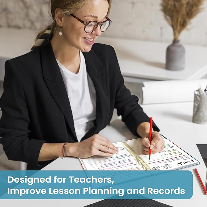 Planner 2026-2027, Academic Year Monthly and Weekly Calendar Planner, Jul 2026 - Jun 2027, Hardcover Teacher Student Planning Agenda book with Tabs, Perfect for School Office Supplies, 8.5" x 11" - Deep Bearings