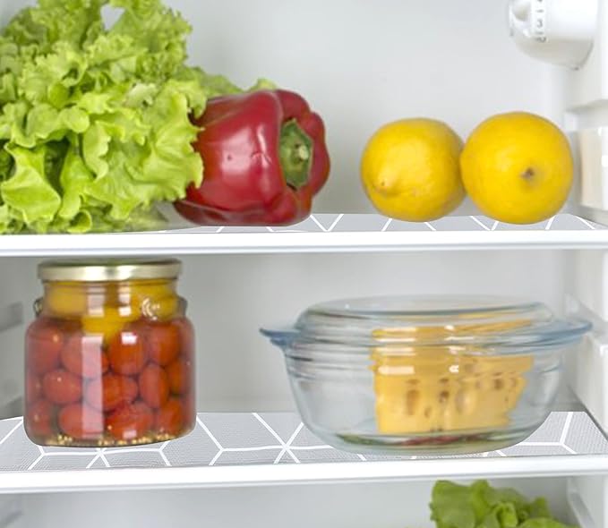 Shelf Liners for Kitchen Cabinets 24 Inch Wide X 20 Ft Non Adhesive Cabinet Drawer Liner Non Slip Water Oil-Proof Strong Grip Pantry Shelves Liner Bathroom Drawer Mat Cupboard Closet Fridge Liner