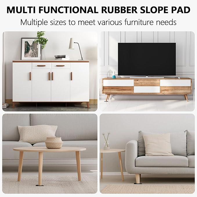 100Pcs Multi Purpose Furniture Plastic Shims Rubber Shims for Leveling Home Improvement DIY Levelers for Table,Toilet,Hot Tub and Furniture (2.4x1inch)