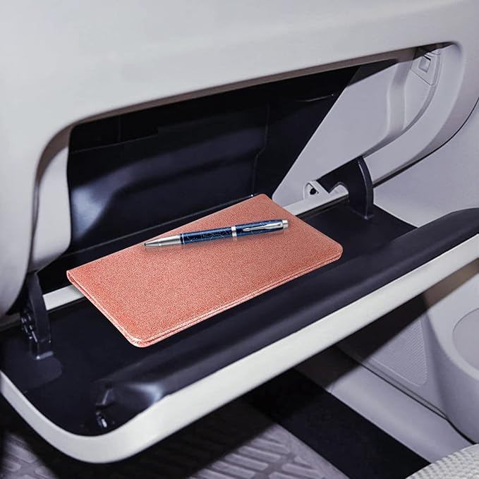 CoBak Car Registration and Insurance Holder - Vehicle Glove Box Car Organizer, Auto Truck Compartment Accessories Case with Magnetic Closure for Essential Documents, Driver's License, Cards