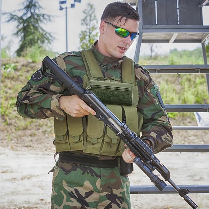 Qavctw Tactical Admin Pouch Bag with Hook and Loop Tool Storage Bag Snack Pouch Candy Bag Hanging Pouches Backpack Accessory Pouch