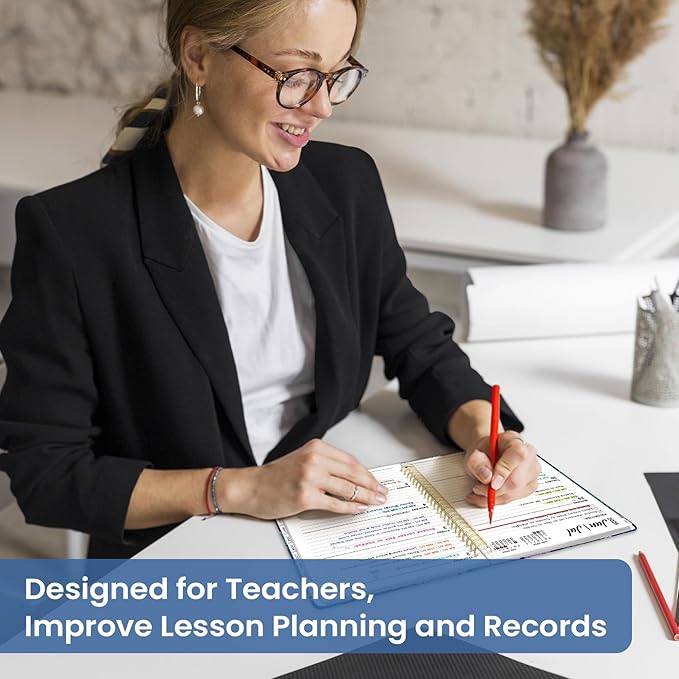 Planner 2026-2027, Academic Year Monthly and Weekly Calendar Planner, Jul 2026 - Jun 2027, Hardcover Teacher Student Planning Agenda book with Tabs, Perfect for School Office Supplies, 6.3" x 8.5" - Midnight Cranes
