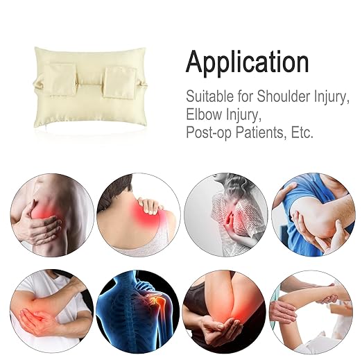 Satin Neck Pad Strap Cushion for Arm Sling Pillow Comfort Support Padding Rotator Cuff Replacemet Surgery Elbow Brace Carry Padded Cover Broken Wrist Hand Injury, Champagne