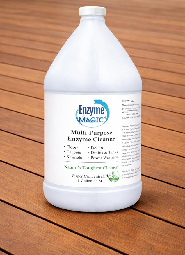 Multi-Purpose Enzyme Cleaner |Super Concentrated | Floor Cleaner | Clogged Drain | Hard Surface Cleaner | Grease Trap Cleaner | Deck cleaner | Power Wash | Carpet Cleaner | Stain Remover