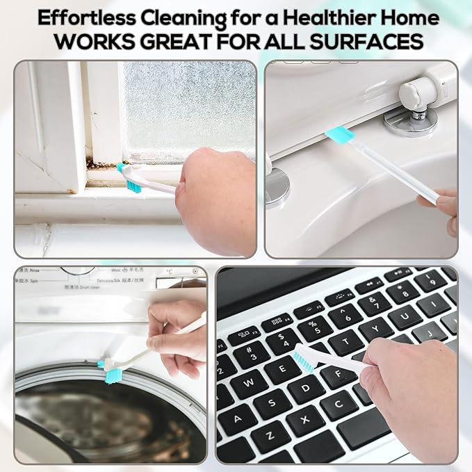 XANGNIER 11 Pcs Humidifier Cleaner Brush Set – Small Detail Cleaning Brushes for Crevices, Gaps, Corners, Keyboard, Bottle, Tiles, and Tight Spaces – Household & Travel Cleaning Tools