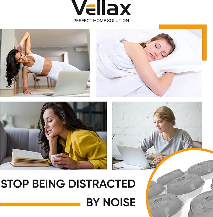 128 Self Adhesive Cabinet Door Bumpers โ Sticky Grey Silicone Rubber Pads for Furniture Drawers, Kitchen Cabinets, Decor, Wall Protection โ Vellax