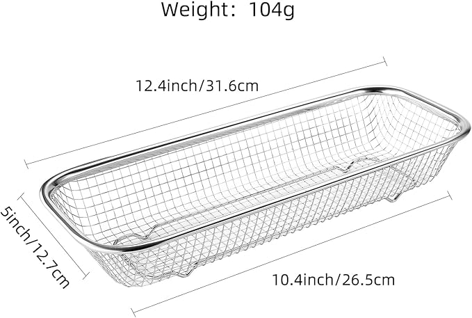 2Pack Stainless Steel Tumbler Cup Lid Organizer Inside Cabinet, Mason Jar Lid Holder, Rectangular Basket for Storage of Silverware, Chopsticks, straws and Utensils