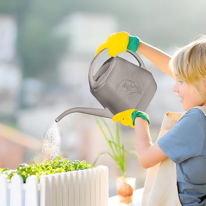 Watering Can - for Home Plant Garden - 1/2 Gallon - Coffee Color