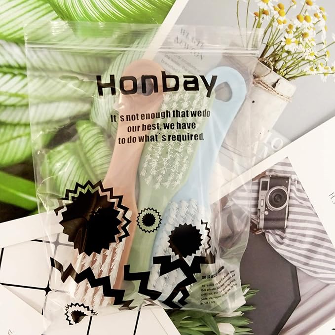 Honbay 3PCS Clothes Shoes Scrubbing Brushes Laundry Houseware Cleaning Tool for Home and School