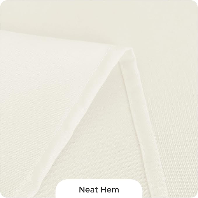 Fitable 10 Pack Rectangle Tablecloths: Stain Resistant Wrinkle Free Circle Table Clothes, Washable Reusable Polyester Table Covers for Wedding Party Birthday Banquet Reception(Ivory, 70x120 Inch)