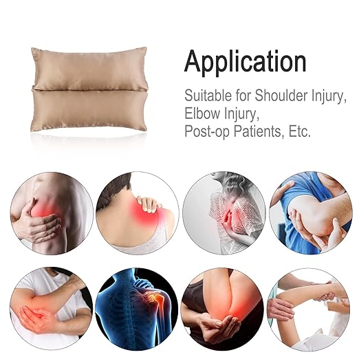 Satin Neck Pad Strap Cushion for Arm Sling Pillow Comfort Support Padding Rotator Cuff Replacemet Surgery Elbow Brace Carry Padded Cover Broken Wrist Hand Injury, Taupe
