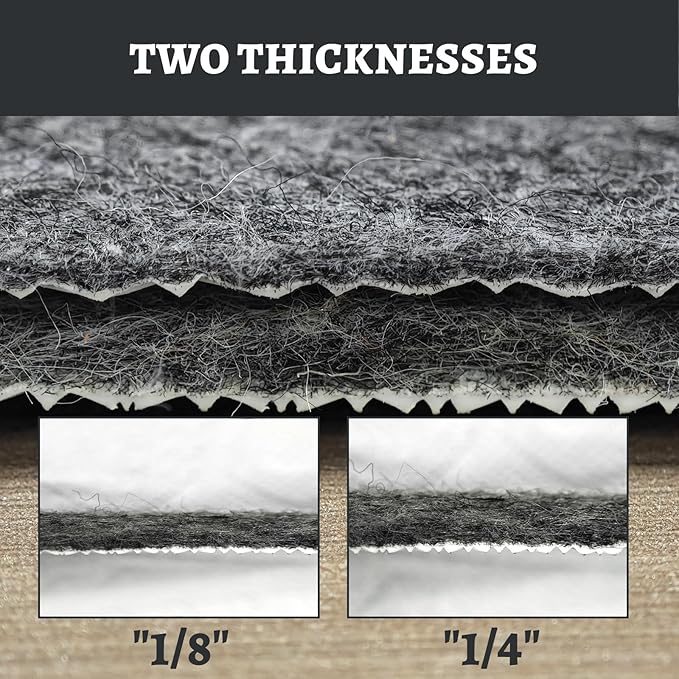 100% Waterproof Rug pad, 2x3 ft Area Rug Non-Slip Rug Pads, Carpet Pads for All Floors and finishes, Felt pad for Hardwood Floors, Keep Carpets in Place Soft and Secure