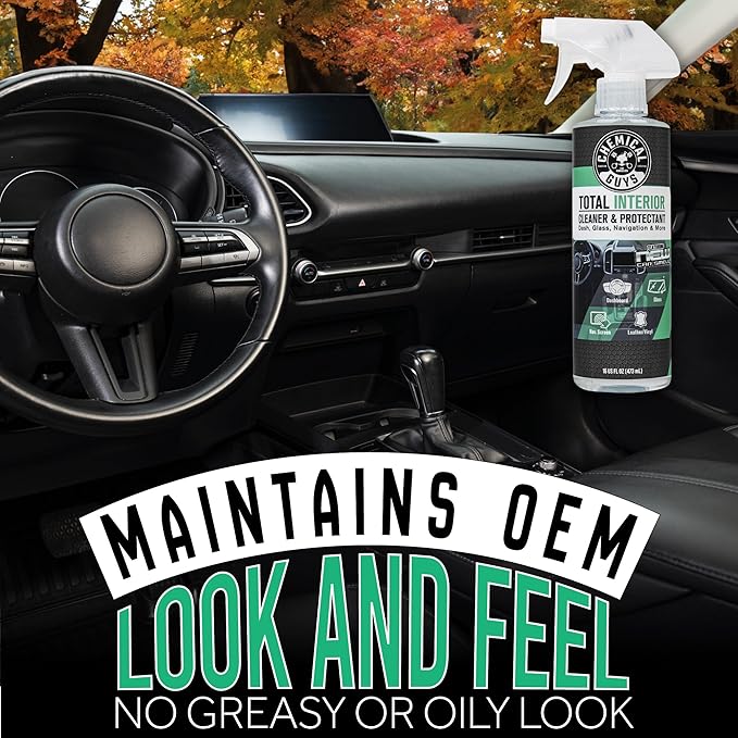 Chemical Guys SPI2341602 Total Interior Cleaner and Protectant, New Car Smell, (Safe for Cars, Trucks, SUVs, Jeeps, RVs & More) 2-16 fl oz