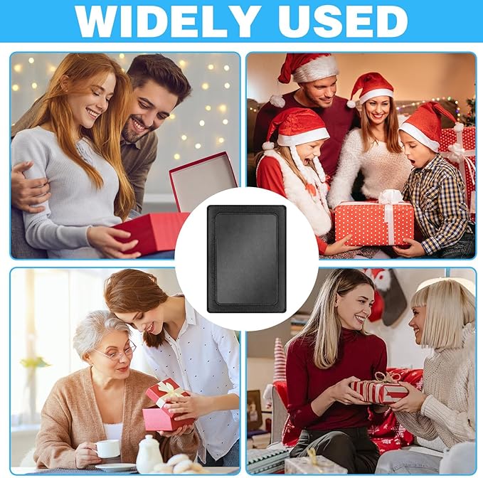 Leather Car Visor Picture Holder Photo Clip Fits 5-Inch Car Picture Frame Displays Your Photographs Sun Visor Car Photo Holder Black Both Horizontally And Vertically, Photo Car Visor Clip for Vehicle