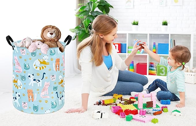 Round Laundry Basket Storage Bins Nursery Hamper Gift Baskets for Home,Office,Home Decor