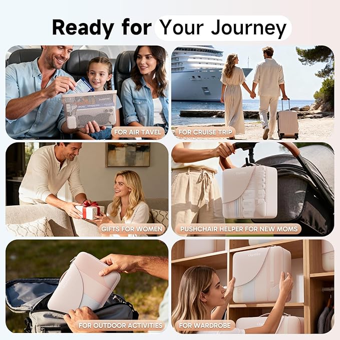 9 Set Packing Cubes for Travel, Gifts for Women Mom, Anti-Tearing Suitcase Organizer, OlarHike Vacation Essentials & Accessories for Cruise Ship