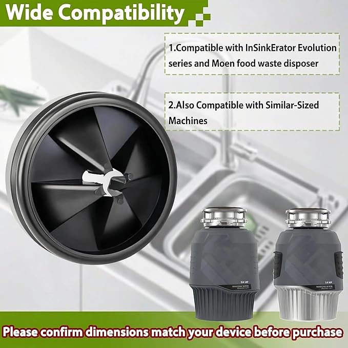 4 Pack 3 3/8 Inch Garbage Disposal Splash Guard – QCB-AM Silicone Splash Baffle with Noise Reduction, Leak-Proof Drain Protector Accessories, Compatible with InSinkErator Evolution