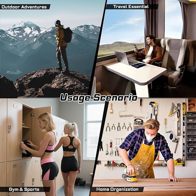 Small Parts Organizer, 4Pcs Plastic Transparent Portable Tools Boxes with Dividers for Small Accessories Storage Cases