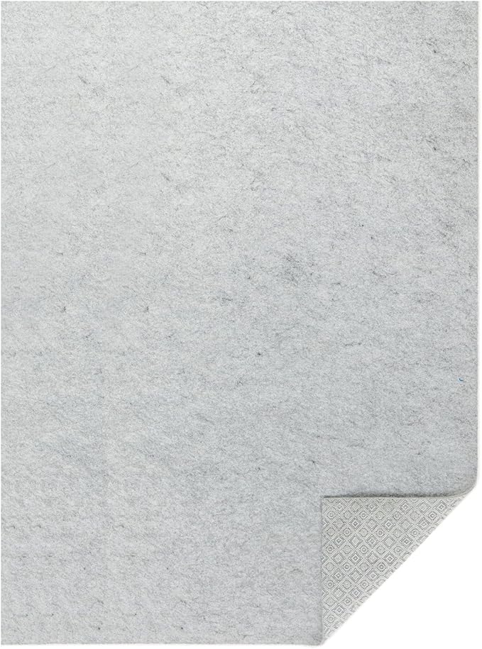 WELL WOVEN Premium 1/4" Thick Felt Rug Pad 2x6 - Non Slip Rubber Backing for Hard Floors & Carpet - Easy Cut to Size for Custom Fit - Superior Cushioning & Floor Protection Shield