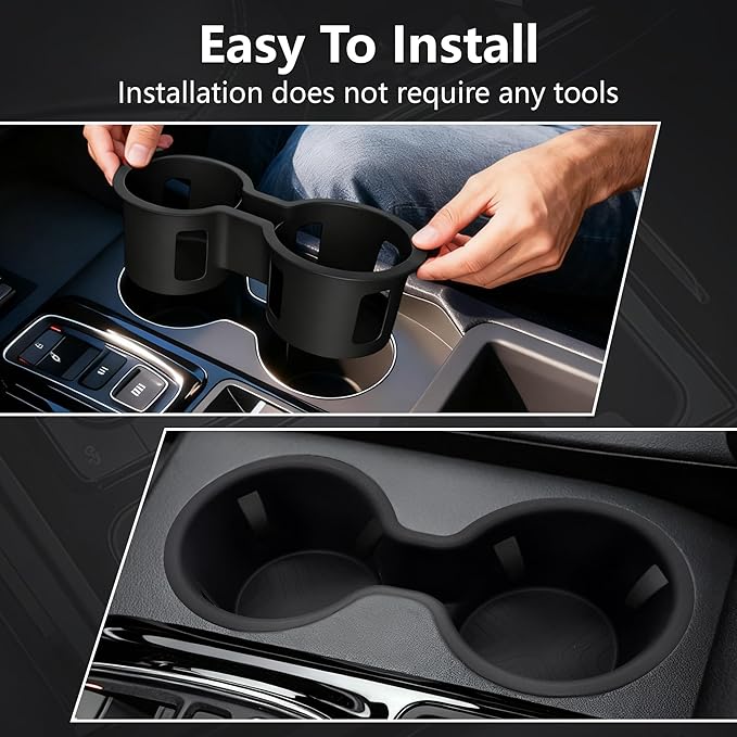 Cup Holder Inserts Compatible with Honda Pilot 2023-2025 2026 Accessories, Non-Slip TPE Center Console Cup Holder Protector Organizer for Honda Ridgeline&Passport 2024 2025 2026 Accessories