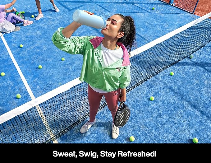 POWCAN 40 oz Insulated Water Bottle with 2-in-1 Straw and Spout Lid, Glow-in-the-Dark, 24H Cold, Leakproof, BPA-Free, Double Wall Stainless Steel for Sports, Gym, Travel, and School (Gilded Flutter)