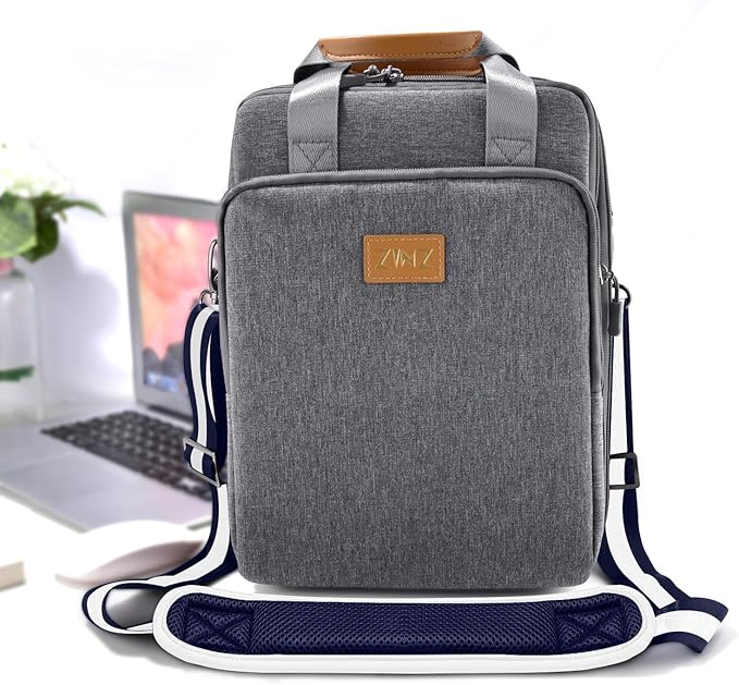 ZINZ 79 inch Shoulder Strap, Extra-thick Fixed Cushion Pad and Dual Clasps Universal Replacement Strap with Metal Swivel Hooks for Laptop Bags, Luggage Bags, Camera, Crossbody(Stripes-BuWBu)