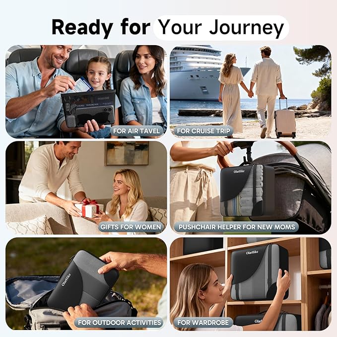9 Set Packing Cubes for Travel, Gifts for Women Mom, Anti-Tearing Suitcase Organizer, OlarHike Vacation Essentials & Accessories for Cruise Ship