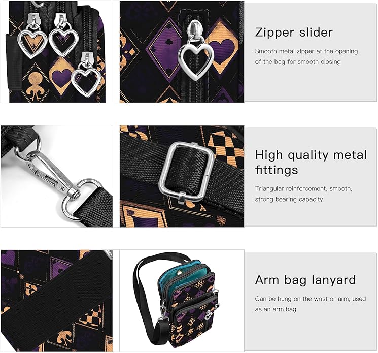 BIAOTIE Lightweight Small Crossbody Bags Cell Phone Purses Travel Pouch Shoulder Bag for Women