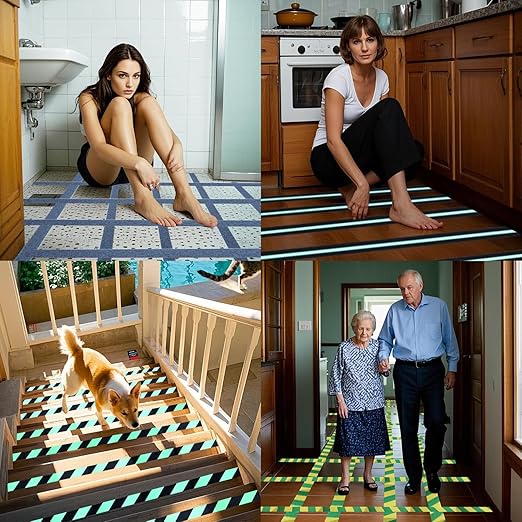 Anti Slip Tape 2 Inch Wide, Waterproof Grip Adhesive Tape, Heavy Duty High Traction Friction for Indoor/Outdoor Steps (33 Ft/Orange).