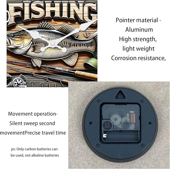 Kitchen Wall Clocks Battery Operated 16 Inches or Larger Farmhouse Clocks for Walls Silent Wall Clock Modern(No Solid Wood, It is with MDF Material)