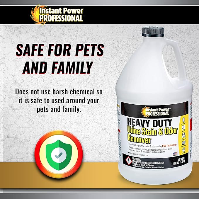 Instant Power Professional Heavy Duty Urine Stain & odor Remover, 128 Fl Oz