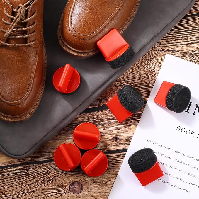 10 Pcs Shine Shoes Sponge Applicators Foam Dauber Shoe Polish Applicator Brush Leather Shoes Boots Care Cloths Suede Cleaner(10 Pcs Shoe Sponge B)