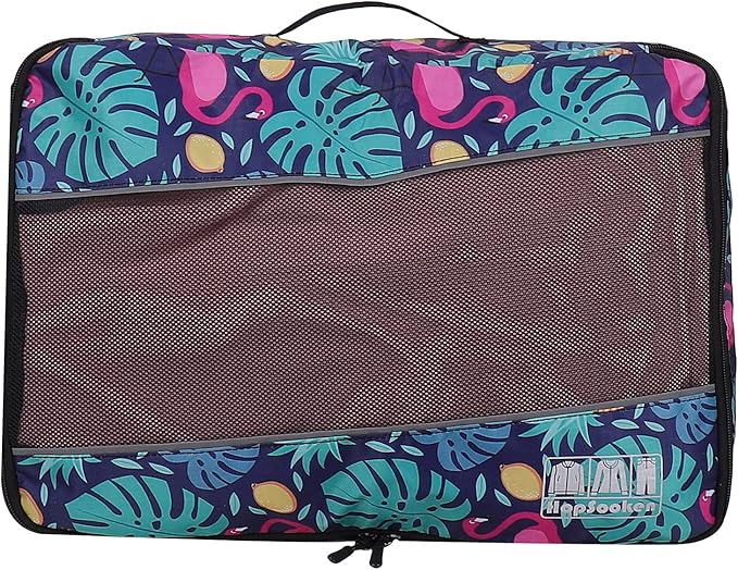 5 Set Packing Cubes for Travel Large Suitcase Luggage Organizer Bags Travel Accessories Vacation 4 Cubes 1 Laundry Pouch Bag