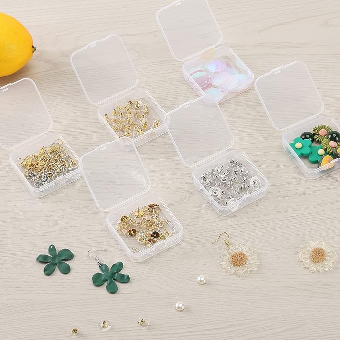Mr. Pen - Small Plastic Containers, Clear, 12 pcs, Small Bead Organizer, Small Containers for Organizing, Bead Containers, Small Plastic Box, Mini Containers, Small Plastic Storage Containers