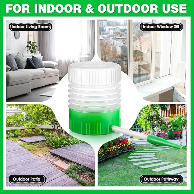 Qualirey 2 Pack Diatomaceous Earth Powder Duster with 6 Inch Extension Nozzle, Diatomaceous Earth Powder Duster for Pest Control, Sprayer for Indoor and Outdoor Use