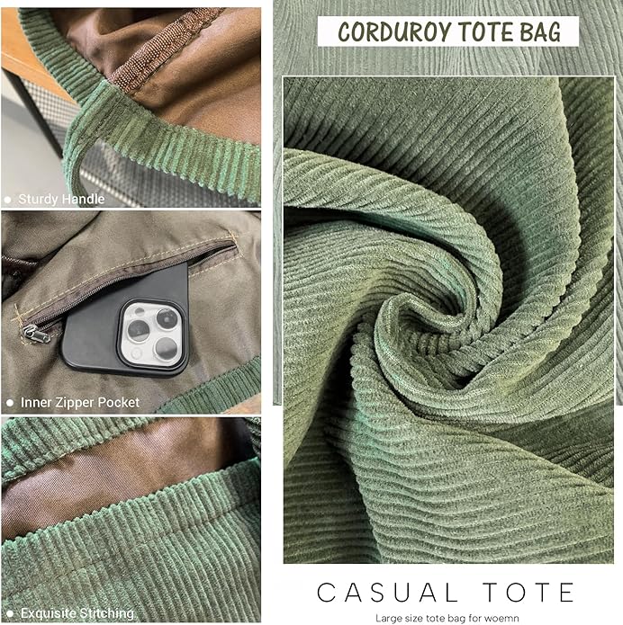 Canvas Tote Bag for Women Large Hobo Shoulder Bag for Work Travel Casual Message Bag Tote Purse handbags