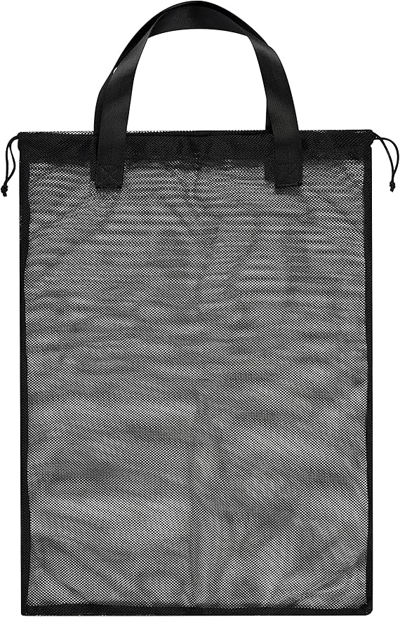 Mesh Laundry Bags with Handles & Double Drawstring Closure – Heavy Duty, Breathable 18 x 24 Inch Nylon for Dorm & Travel – Set of 2